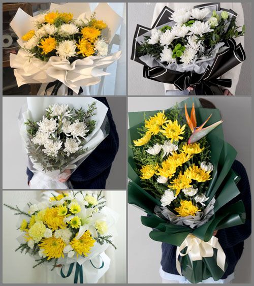 河南郑州金水区凤凰台街道张庄村白事花束代送